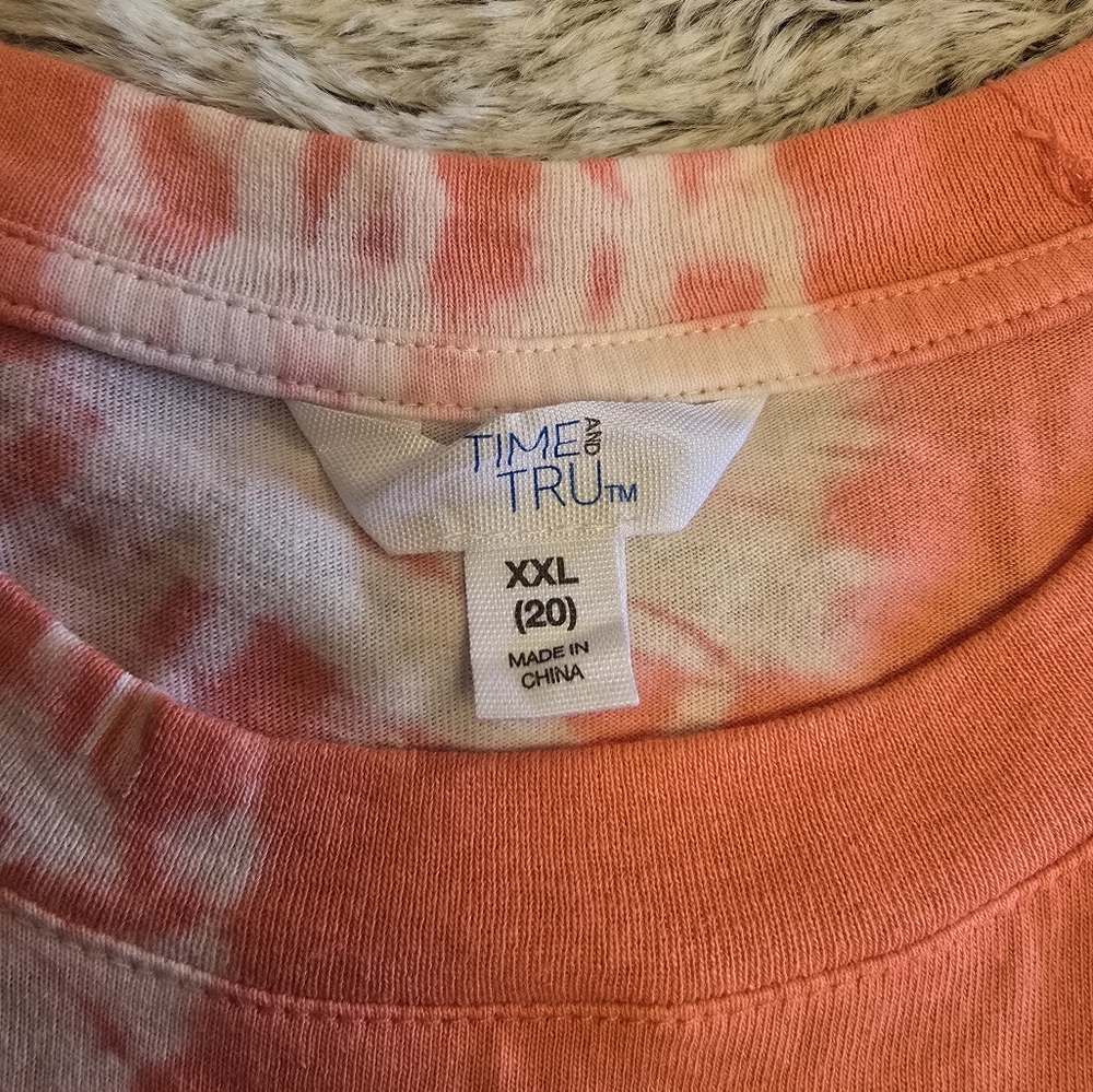 Coral Tie-Dye Women's Dress - Picture 7 of 7